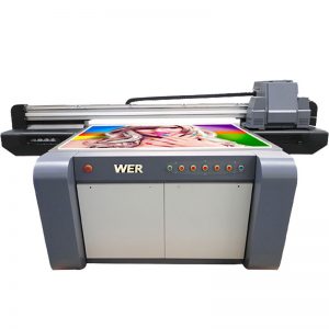 3D efek UV flatbed printer, keramik printer, ubin printing machine di china WER-EF1310UV